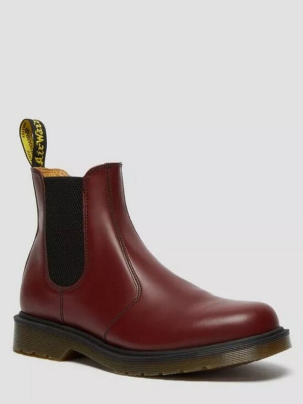 Dr Martens 2976 Leonore Smooth Leather Chelsea Boots Cherry Burgundy 8